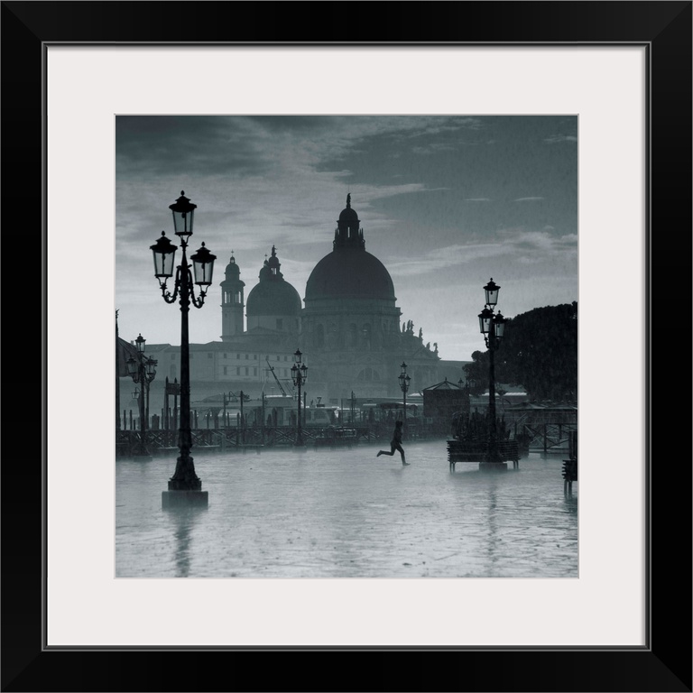 Piazza San Marco looking across to Santa Maria Della Salute, Venice, Italy