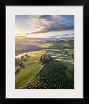 Podere Belvedere And The Surrounding Countryside, San Quirico d'Orcia, Tuscany, Italy