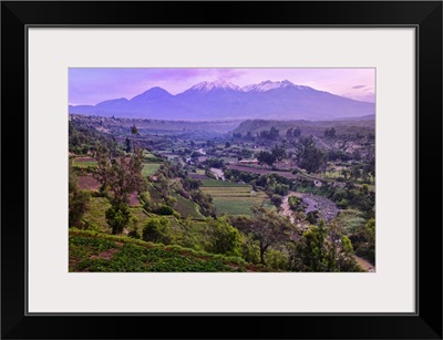 South America, Peru, Arequipa, andes mountains at dawn