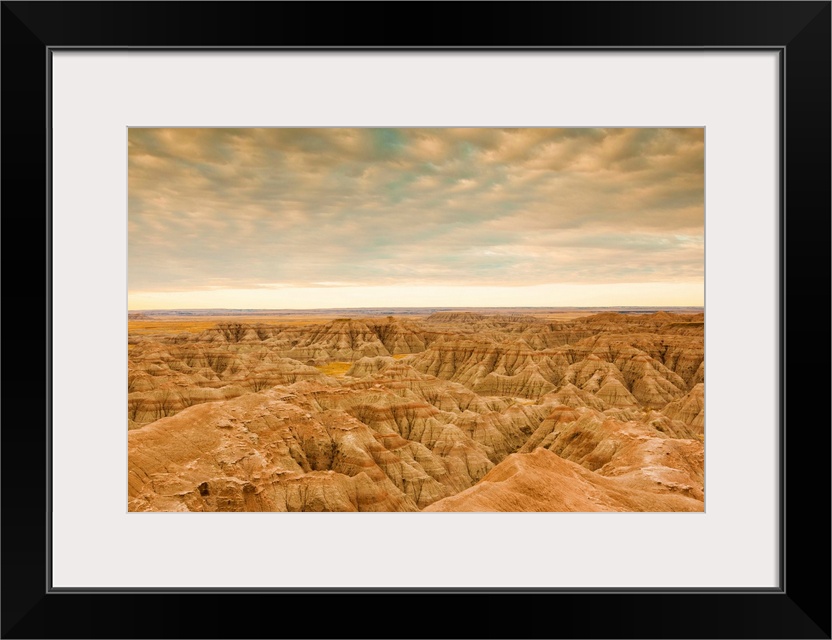 USA, South Dakota, Interior, Badlands National Park, dawn