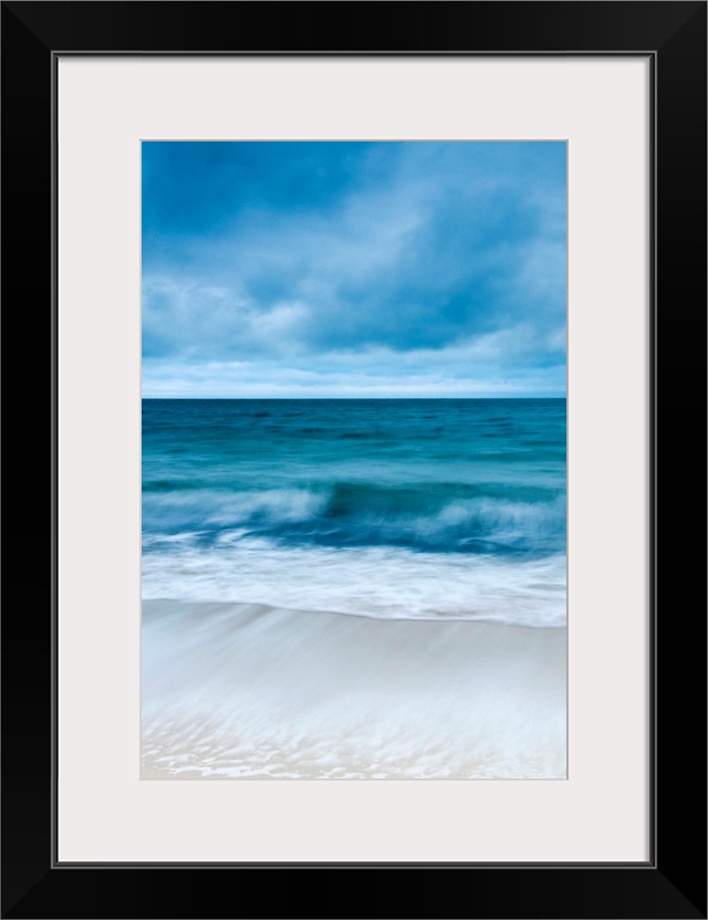 Sunrise at Porthminster beach, near St. Ives, Cornwall, UK