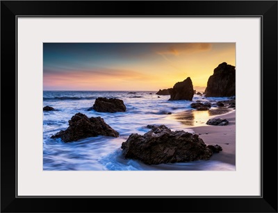 Sunset At El Matador Beach, California, USA