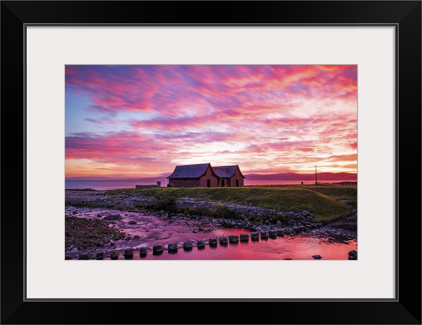 Sunset at the Isle of Arran, Firth of Clyde, Scotland, UK.