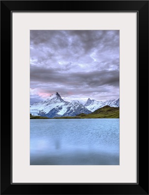 Switzerland, Bernese Oberland, Grindelwald, First, Bachalpsee and Mt Schreckhorn
