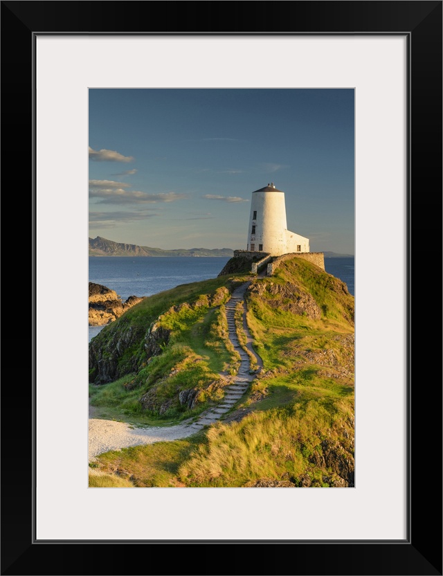 Twr Mawr Lighthouse on Llanddwyn Island at Sunset, Anglesey, North Wales