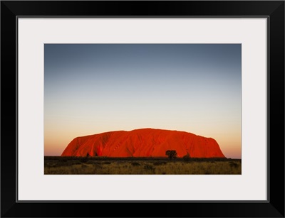 Uluru-Kata Tjuta National Park Glowing At Dusk