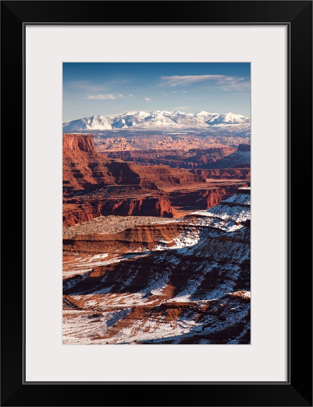 USA, Utah, Moab, Canyonlands National Park, Buck Canyon Overlook, winter