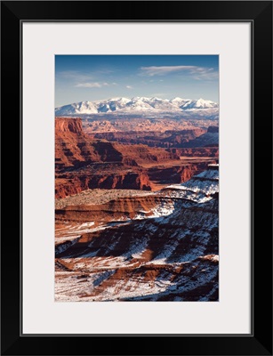 Utah, Moab, Canyonlands National Park, Buck Canyon Overlook, winter