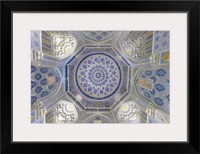 Uzbekistan, Samarkand, Bibi-Khanym Mosque, Ceiling Interior