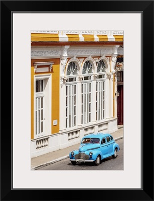 Vintage Car At Libertad Square, Elevated View, Matanzas, Matanzas Province, Cuba