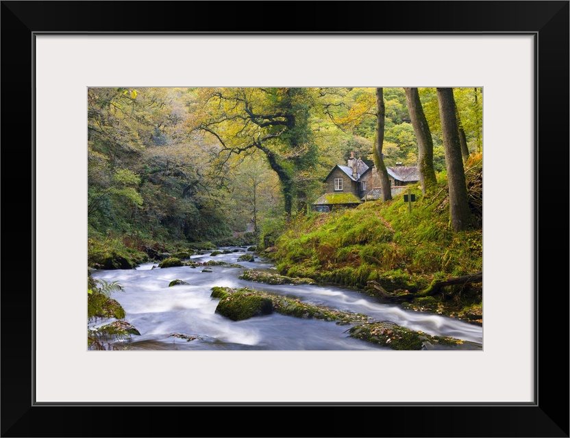 Watersmeet in the autumn, Exmoor National Park, Devon, England