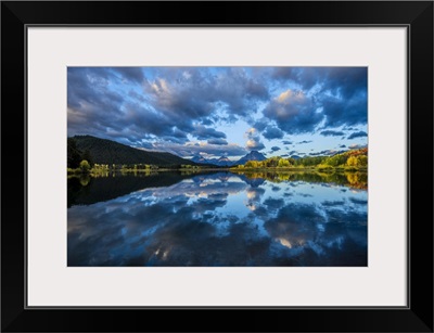 Wyoming, Rockie Mountains, Grand Teton National Park, Oxbow Bend And Mount Moran