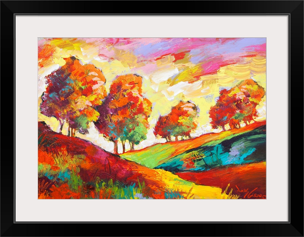 High quality reproduction from original artwork by renowned Asheville, NC artist, Jonas Gerard.