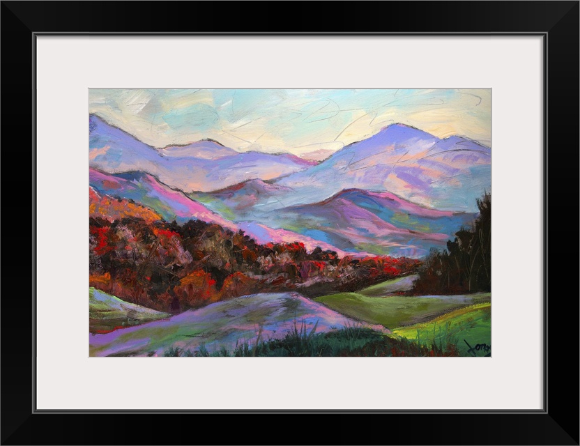 High quality reproduction from original artwork by renowned Asheville, NC artist, Jonas Gerard.