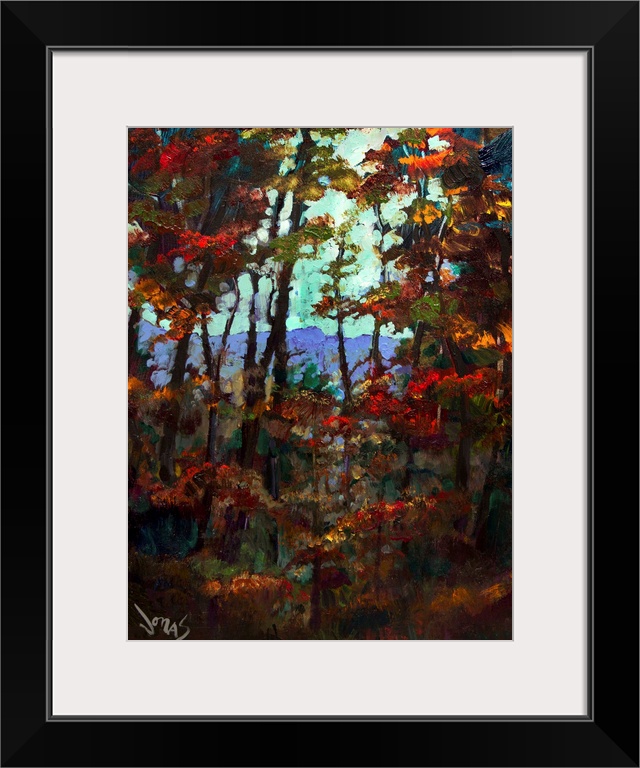 High quality reproduction from original artwork by renowned Asheville, NC artist, Jonas Gerard.