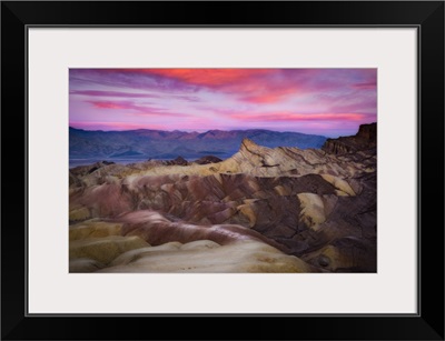 Zabriskie Point At Sunrise, Death Valley