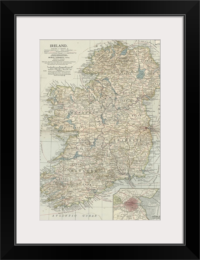 Ireland - Vintage Map