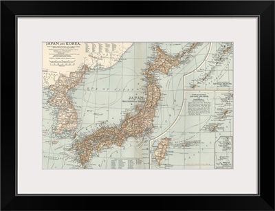 Japan - Vintage Map