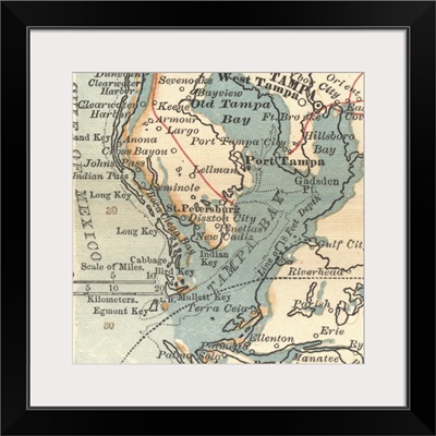 Tampa Bay - Vintage Map