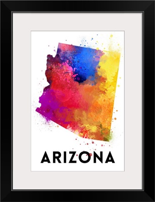 Arizona - State Abstract Watercolor