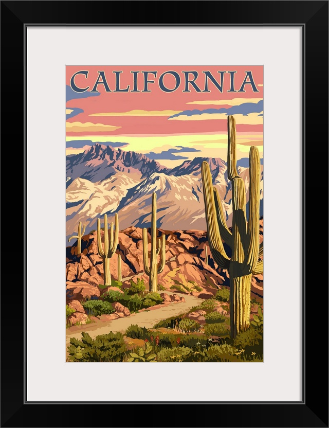 California, Desert Trail Scene