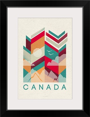 Canada - Geometric Line Art