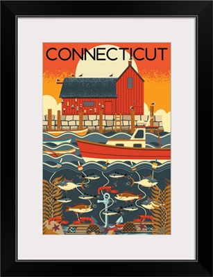 Connecticut - Nautical Geometric