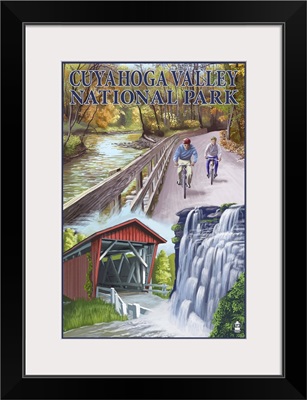 Cuyahoga Valley National Park, Ohio Views: Retro Travel Poster