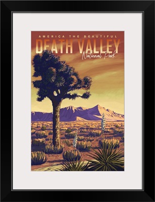 Death Valley National Park, America The Beautiful: Retro Travel Poster