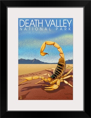 Death Valley National Park, Scorpion: Retro Travel Poster