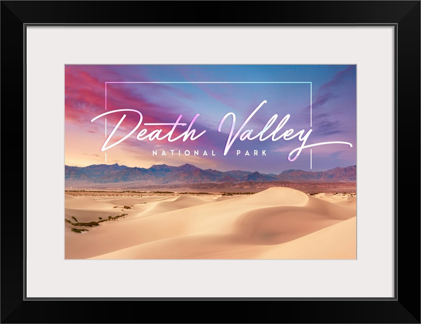 Death Valley National Park, Sunset Dunes: Travel Poster