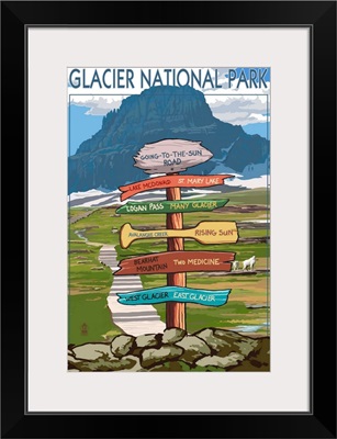 Glacier National Park, Going-To-The-Sun Road, Destination Signs