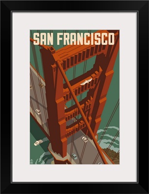 Golden Gate Bridge Aerial, San Francisco, California