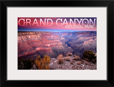 Grand Canyon National Park, Sunset: Travel Poster