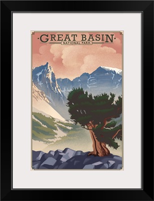 Great Basin National Park, Natural Landscape: Retro Travel Poster