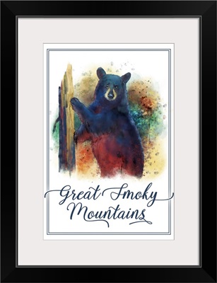 Great Smoky Mountains - Black Bear - Watercolor
