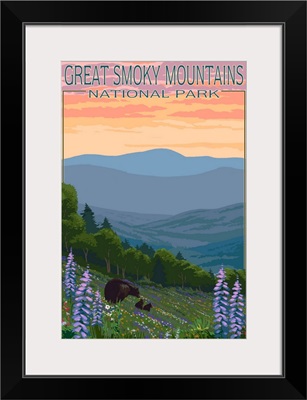 Great Smoky Mountains National Park, Bear and Spring Flowers