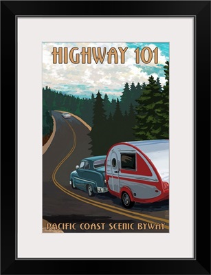 Highway 101 - Pacific Coast Scenic Byway - Retro Camper