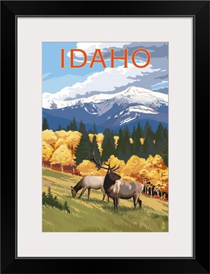 Idaho, Elk and Mountains