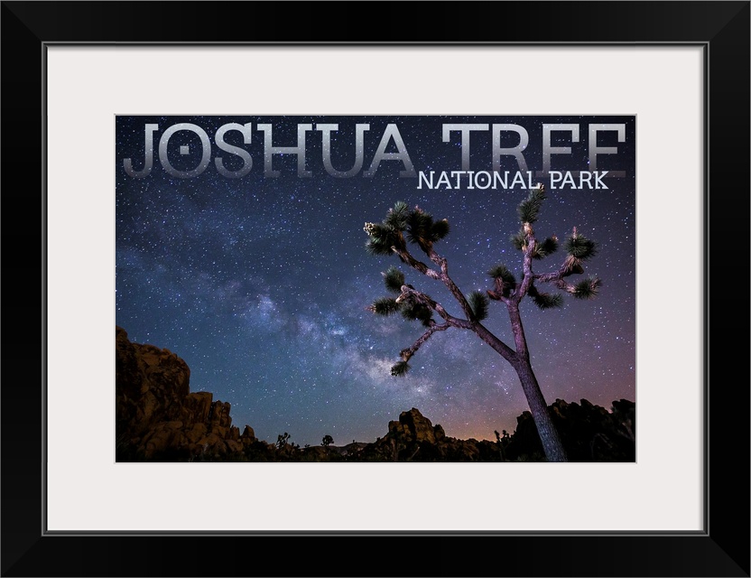 Joshua Tree National Park, Milky Way: Travel Poster