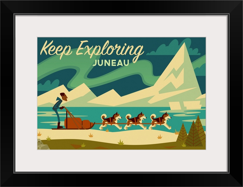 Juneau, Alaska - Keep Exploring - Geometric