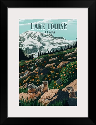 Lake Louise, Canada - Painterly National Park Series