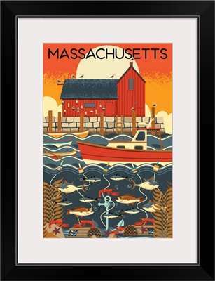 Massachusetts - Nautical Geometric