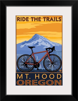 Mt. Hood, Oregon - Ride the Trials: Retro Travel Poster