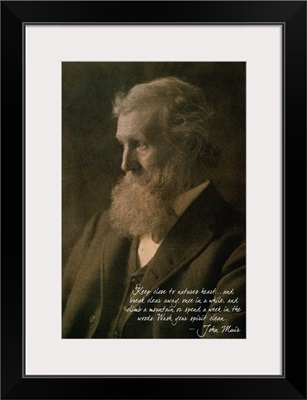 Muir Woods National Monument, California - John Muir Portrait: Retro Poster