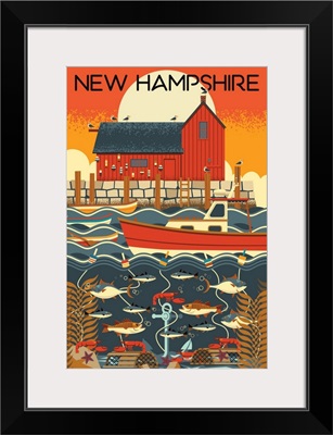 New Hampshire - Nautical Geometric