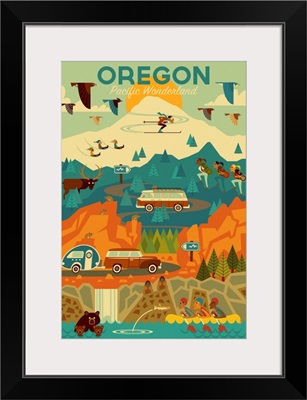 Oregon - Pacific Wonderland - Geometric