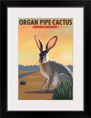 Organ Pipe Cactus National Monument, Arizona - Jackrabbit - Lithograph