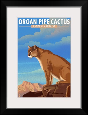 Organ Pipe Cactus National Monument, Arizona - Mountain Lion - Lithograph