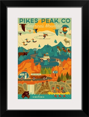Pikes Peak, Colorado - Geometric